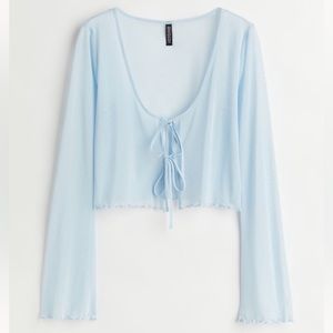 H&M Mesh Long Sleeve Top